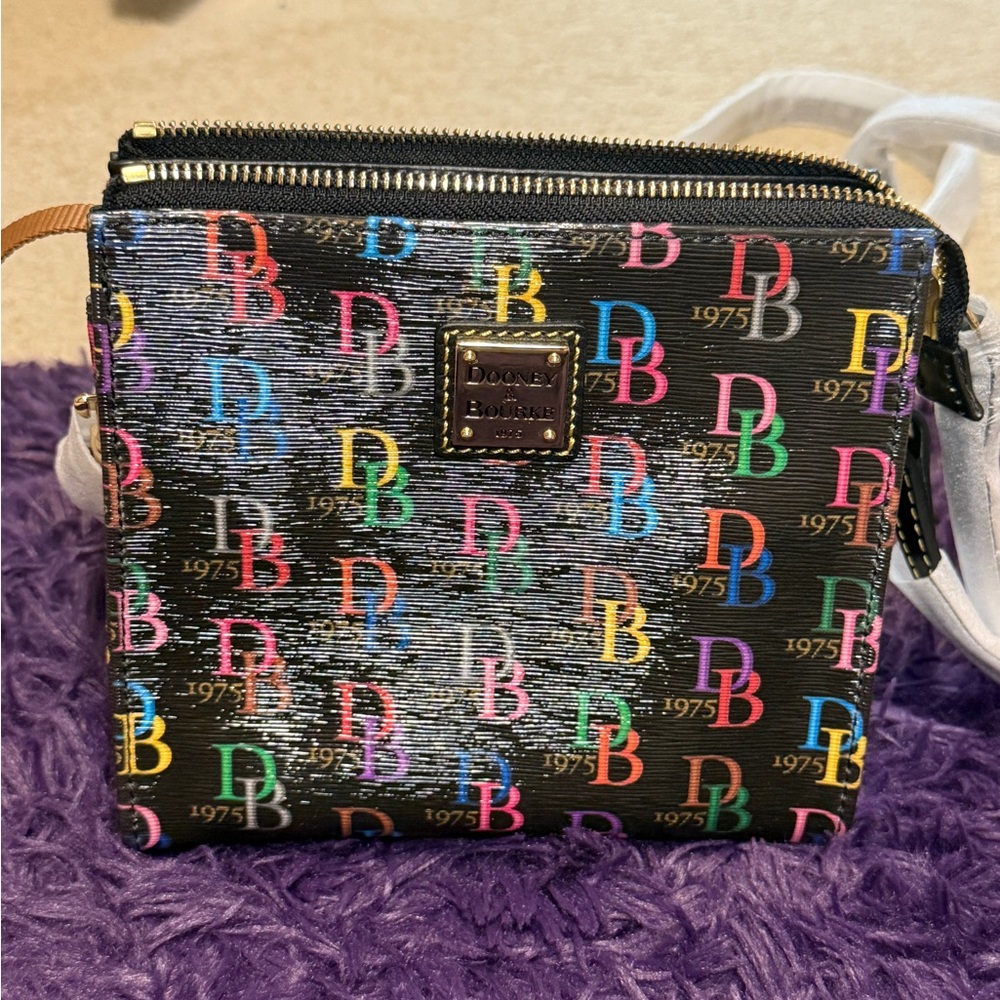 Dooney & Bourke Colorful Logo Crossbody Bag